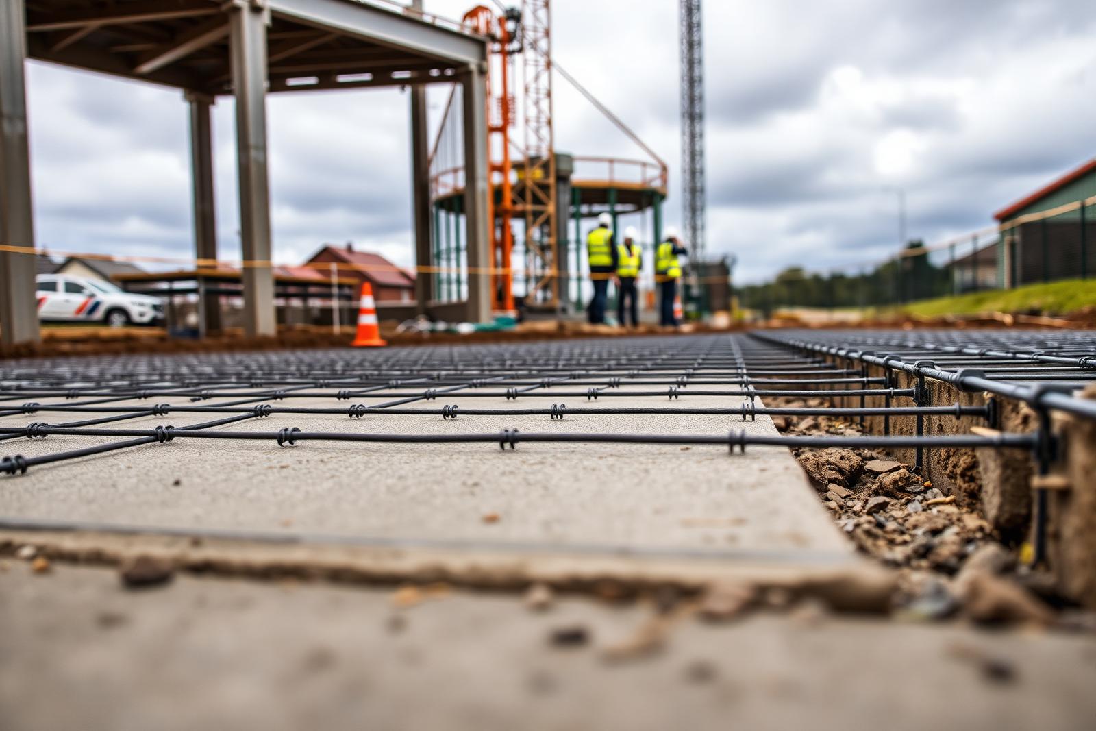 Groundworks and base preparation for a padel court